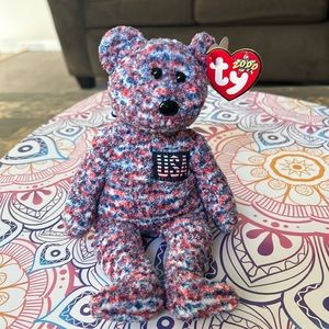 Beanie Baby -USA Bear - Vintage